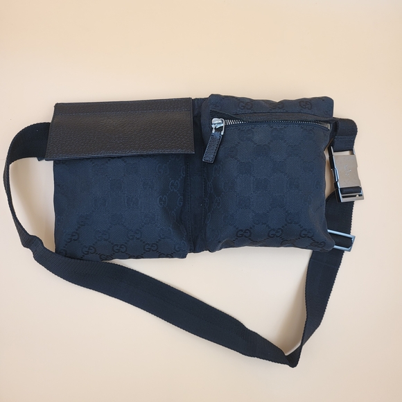 Gucci GG Suprime Canvas Leather BeltBag.. Authentic . w/COA....
